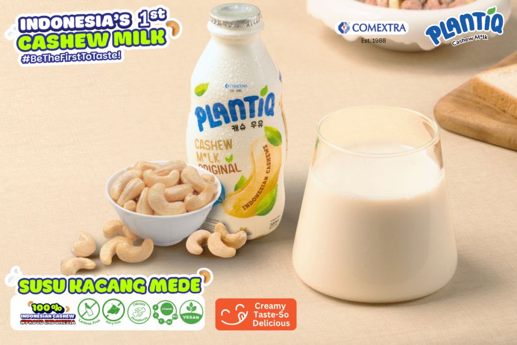 susu dan kacang mede