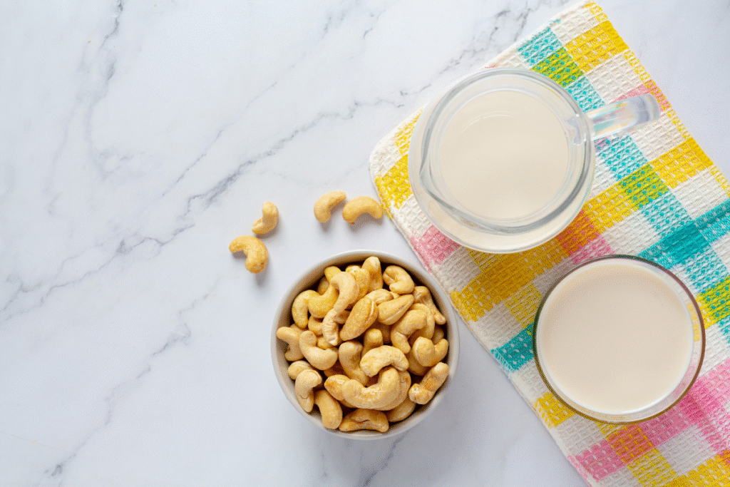 susu dan kacang mede