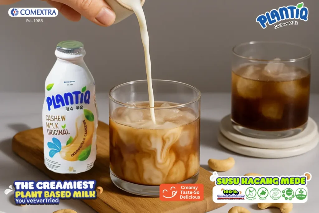 Hacks kopi susu yang creamyl dengan plantiq cashew milk