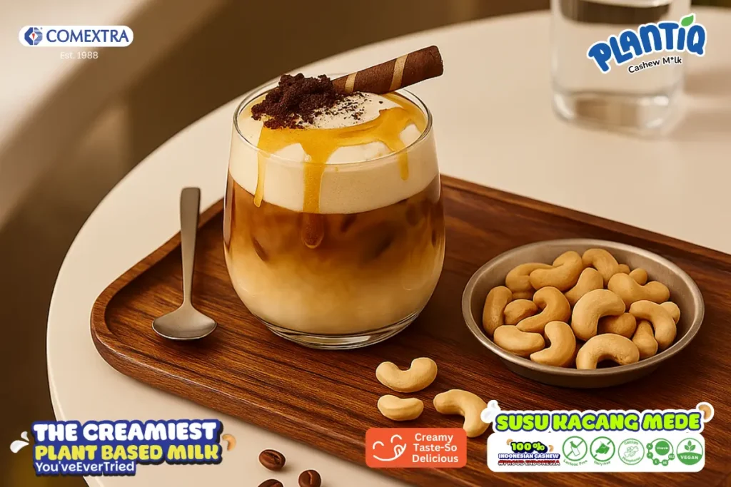 Resep kopi dan susu PLANTIQ Cashew Milk