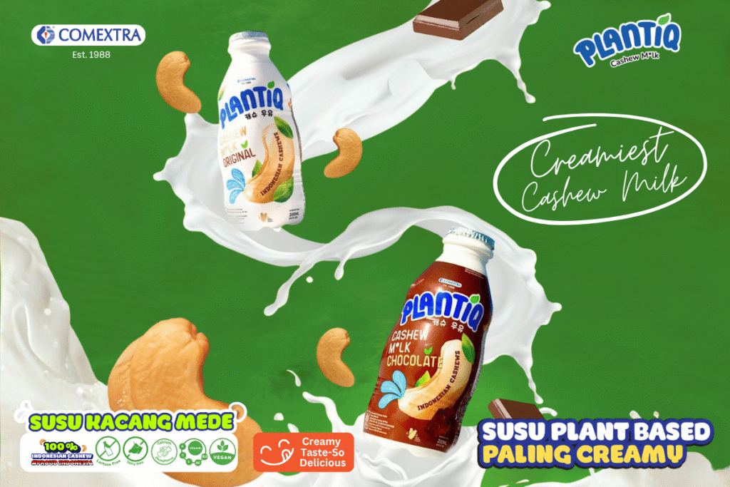 Plantiq Cashew milk original dan chocolate
